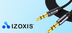 RS Izoxis 18931 Audio kabel 3.5mm Jack (M) to 3.5mm Jack (M) 1,75m černý