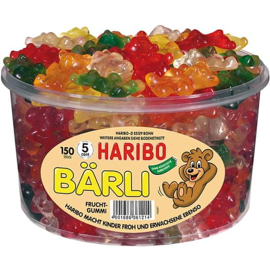 Haribo Bärli Dóza 150ks