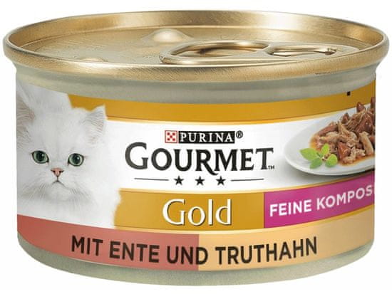 Purina  GOURMET Gold s kachním a krůtím 85 g
