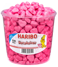 Haribo Herzbeben - cukrová pěnová srdíčka 1200g