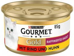 Purina Purina GOURMET Gold s hovězím a kuřecím 85 g