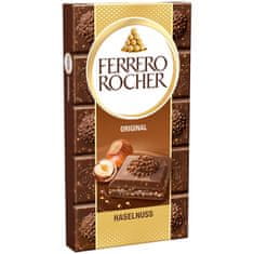 Ferrero  Rocher Original čokoláda s lískovými oříšky 90g