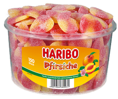 Haribo Pfirsiche - želé broskve bonbony 1350g