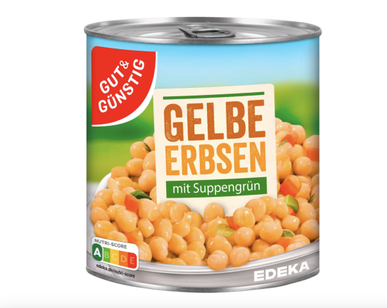Gut & Gustig G&G Žlutý hrášek s polévkovou zeleninou 800 g