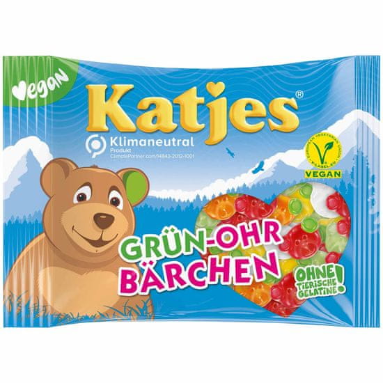 Katjes  Grün-Ohr Bärchen - gumové bonbony 175g