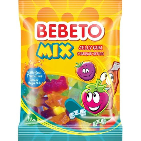 Bebeto   Mix želé bonbony 80g