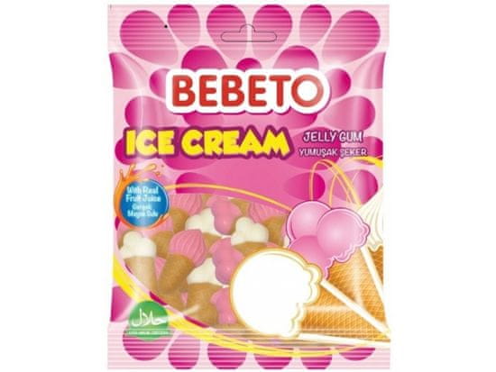 Bebeto  Bebeto želé bonbóny Ice cream 80g