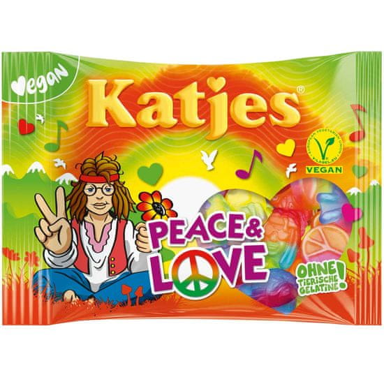 Katjes  Peace & Love - gumové bonbony 175g