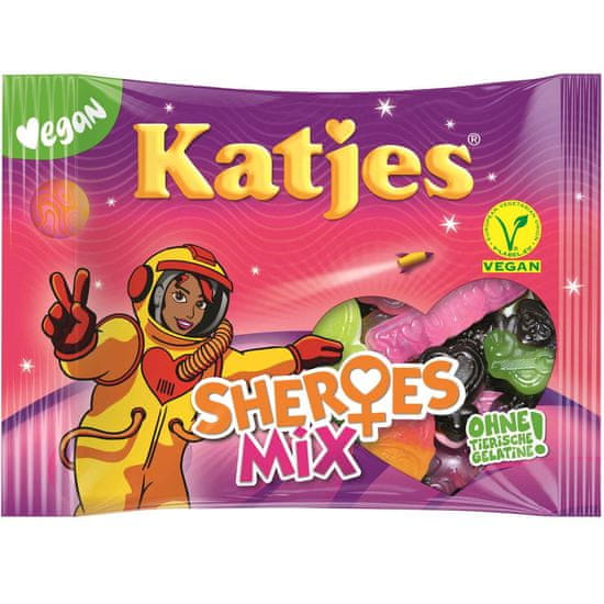 Katjes  Sheroes Mix - gumové bonbony 175g