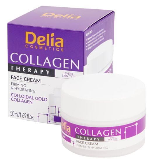 DELIA  Cosmetics Collagen Therapy denní hydratační pleťový krém 50ml