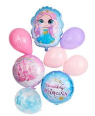 RS  Balónky růžové s konfetami Párty pro Princeznu 14 ks