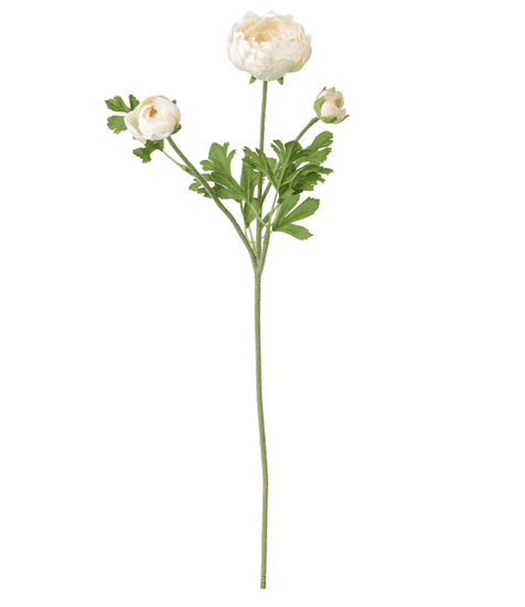 IKEA  Umělá květina Pryskyřník bílá 52 cm
