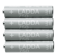 IKEA  Nabíjecí baterie 4 ks, HR03 AAA, 1,2 V, 750 mAh