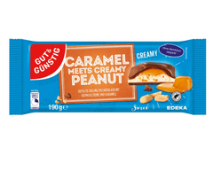 G&G G&G Smetanová čokoláda s karamelem a arašídy 190g