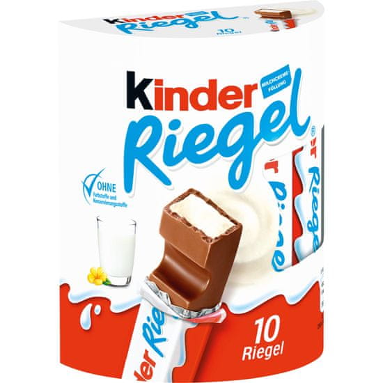 KINDER  Riegel čokoládové tyčinky 10 ks, 210g
