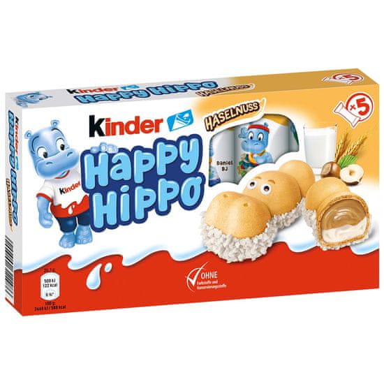 KINDER Ferrero Happy Hippo lísko oříškové 5ks, 103,5g