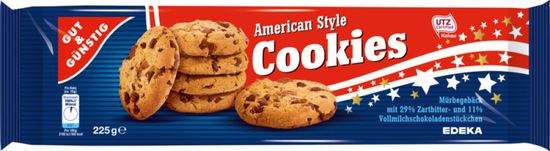 Gut & Gustig G&G American Style Cookies 225g
