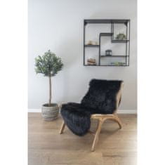 House Nordic Umělá jehněčí kůže, černá, 60x180 cm