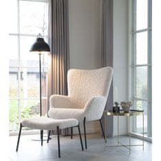 House Nordic Konferenční stolek, ocel v barvě mosazi, sklo\nØ48xh48cm