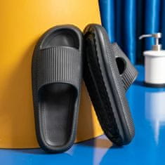 VIVVA® Módní Pěnové Pantofle na robustní platformě, Dámské Pantofle / Pánské Pantofle, Zdravotní pantofle | FLIPSY (Černá, 40/41) 