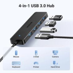 Ugreen CM219 HUB adaptér 4x USB, černý
