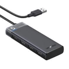 Ugreen CM653 HUB adaptér 4x USB, černý