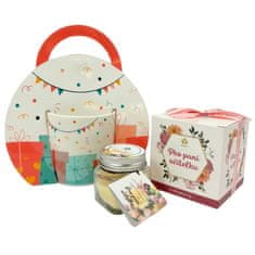 Home Elements  Dárkový set - svíčka, čaj a hrnek Pro paní učitelku