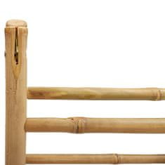 Vidaxl Dvojitý žebřík na ručníky se 4 příčlemi 90 x 50 x 100 cm bambus