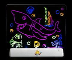 RS Magická světelná kreslící 3D tabulka Typ: Ryba