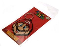 CurePink Gumový přívěsek na klíče - klíčenka Nintendo: Super Mario (4,5 x 6 cm)