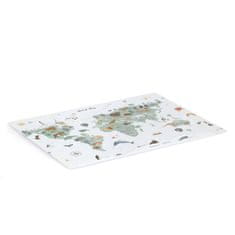 Zeller Podložka na psací stůl s mapou světa, 60 x 45 cm