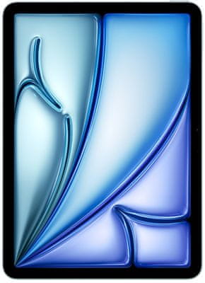 iPad Air 2024, 6. generace, nový, kompaktní, vysoký výkon revoluční M2 čip, Neural Engine, Liquid Retina displej, iPadOS 17, vysoké rozlišení, touchID, podpora Magic Keyboard Apple Pencil Pro Jas 500 nitů, True Tone, oleofobní úprava proti šmouhám, plně laminovaná obrazovka, antireflexní vrstva Podpora 5G připojení, Wi-Fi 6E hliníkové tělo 11palců Liquid Retina Multi‑Touch displej s LED podsvícením a technologií IPS 12Mpx ultraširokoúhlá kamera na šířku, 4K videa Magic Keyboard čtečka otisku prstů výkonný iPad nové generace WiFi 6E tenké tělo apple pencil pro