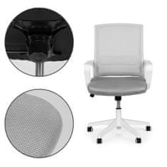 ModernHome Kancelářská otočná židle Gert šedá