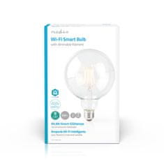 Nedis Žárovka SmartLife LED | Wi-Fi | E27 | 500 lm | 5 W | Teplá bílá | 2700 K | Sklo | Android / IOS | G125 | 1 ks 