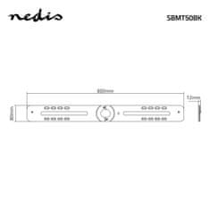 Nedis Držák na soundbar | Kompatibilní s: Sonos PLAYBAR | Stěna | 15 kg | Opraveno | ABS / ocel | Černá 