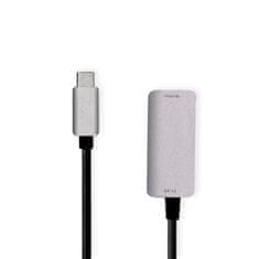 Nedis USB-C adaptér | USB 3.2 Gen 1 | USB-C samec | HDMI výstup | 8K@60Hz | 0,20 m | Kulatý | Niklovaný | PVC | Černá | Box 