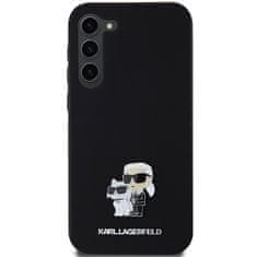 Karl Lagerfeld Originální kryt KARL LAGERFELD hardcase Silicone Karl&Choupette Metal Pin KLHCS24MSMHKCNPK pro Samsung Galaxy S24 Plus , barva černá