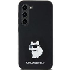 Karl Lagerfeld Originální kryt KARL LAGERFELD hardcase Silicone Choupette Metal Pin KLHCSA55SMHCNPK pro Samsung Galaxy A55 , barva černá