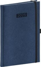 Grooters Týdenní diář Diario 2025, tmavě modrý, 15 × 21 cm
