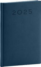Grooters Týdenní diář Aprint Neo 2025, modrý, 15 × 21 cm