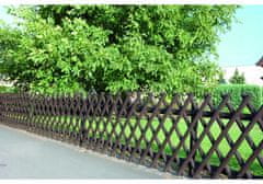 Sobex Lovecký plot Dřevěný zahradní plot hnědý 4,6x250x60 cm