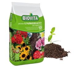 BioVita Univerzální zemina 5,5-6,5 pH pro květiny 10l