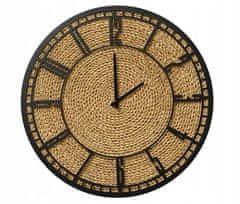 Kaemingk Dekorativní kovové nástěnné hodiny velké 50 cm