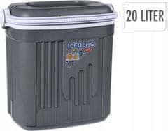 Koopman Cestovní chladicí box přenosný 20 L šedý