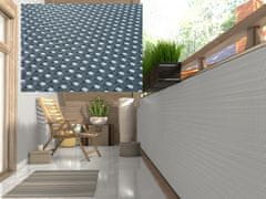 My Best Home Balkonová ratanová zástěna MALMO, tmavě šedá/světle šedá, výška 100 cm šířka různé rozměry 1300 g/m2 MyBestHome Rozměr: 100x600 cm