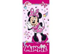 BrandMac Růžová plážová osuška Minnie Mouse