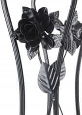 Dekorstyle Květinový stojan ROSA černý