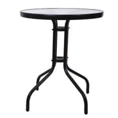 ModernHome Zahradní stolek 60 cm černý