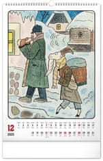 Grooters Nástěnný kalendář Josef Lada 2025, 33 × 46 cm