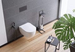 BPS-koupelny Držák toaletního papíru Mokko s poličkou - ADM N242